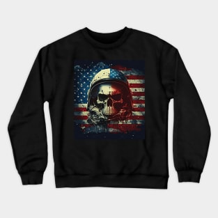 american flag airplane Crewneck Sweatshirt